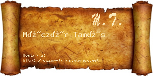 Móczár Tamás névjegykártya